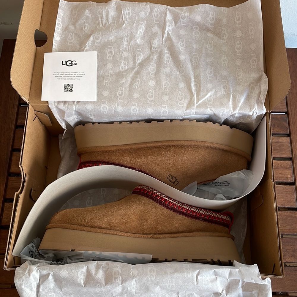 UGG Tazz slippers Chestnut Women Size 9 - Picture 15 of 16